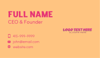 Classic Brand Wordmark Business Card Image Preview