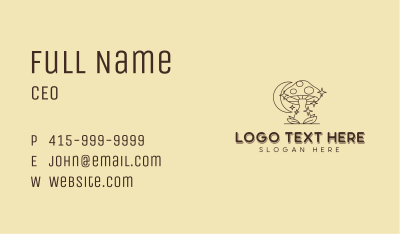 Holistic Herbal Mushroom Business Card Image Preview