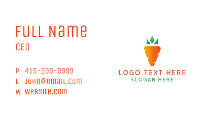 Carrot Crown Business Card Image Preview