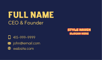 Cute Game Wordmark Business Card Image Preview