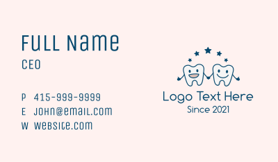 Happy Kid Dental Clinic Business Card Image Preview