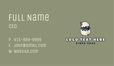 Monster Egg Mascot Business Card Image Preview
