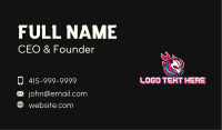 Demon Skull Flames Business Card Image Preview