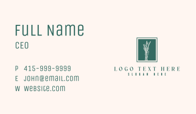 Bamboo Leaf Spa Business Card Image Preview