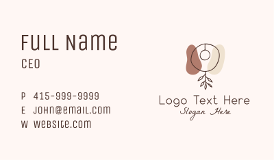 Leaf Earring Jewelry Business Card Image Preview