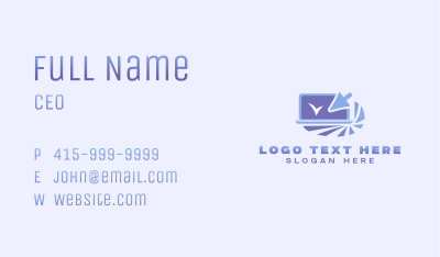 Computer Tech Software Business Card Image Preview