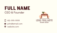 Wooden Desk Table Business Card Image Preview