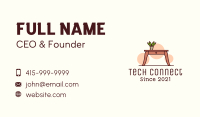 Wooden Desk Table Business Card Image Preview