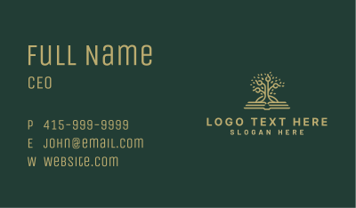 Book Tree Knowledge Business Card Image Preview