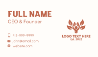 Brown Eco Friendly Tree Business Card Image Preview