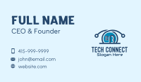 Blue Tech House Business Card Image Preview