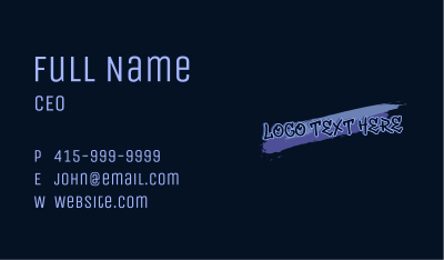 Urban Paint Wordmark Business Card Image Preview