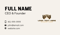 Tiger Zoo Wildlife Business Card Preview