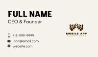 Tiger Zoo Wildlife Business Card Image Preview