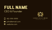 Elegant Crown Shield Ornament Business Card Image Preview