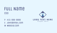 Nautical Sailboat Emblem Business Card Image Preview