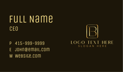 Elegant Professional Letter B Business Card Image Preview