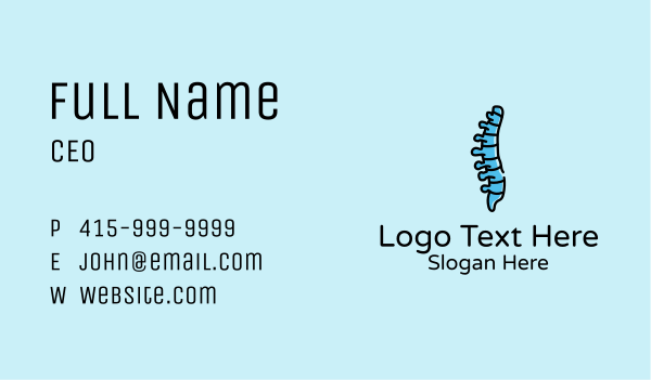 Spinal Cord Anatomy Business Card Design Image Preview