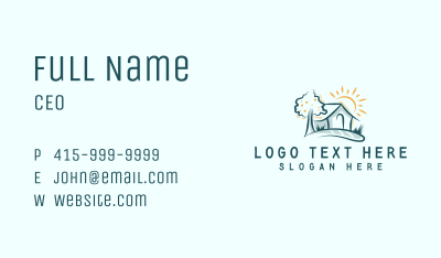 Home Landscaping  Lawn Business Card Image Preview