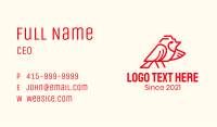 Red Sparrow Bird Business Card Image Preview