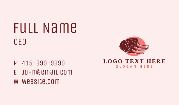 Beef Steak Meat Business Card Design Image Preview