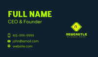 Neon Bar Letter Business Card Image Preview