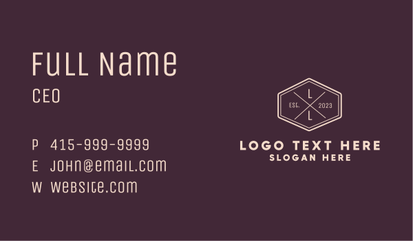 Corporate Firm Letter  Business Card Design Image Preview