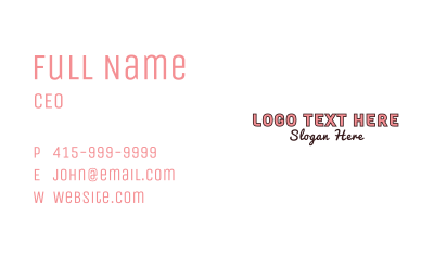 Generic Beauty Fashion  Business Card Image Preview