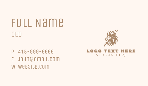 Lion Law Firm Business Card Design Image Preview