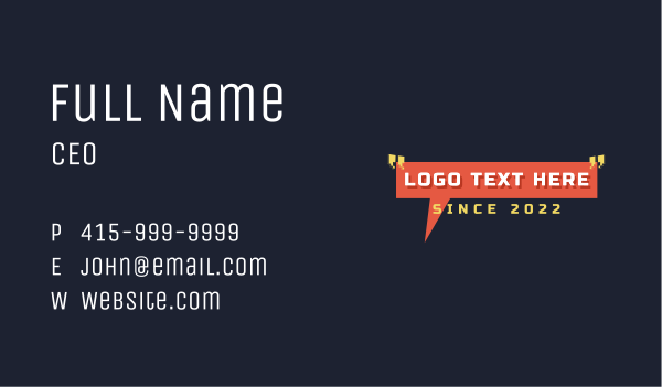 Chat Podcast Entertainment  Business Card Design Image Preview