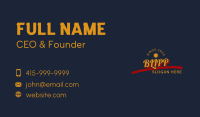 Retro Sun Wordmark Business Card Image Preview