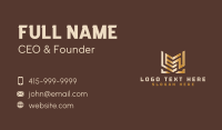 Gold Fintech Letter LEU  Business Card Image Preview