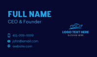 Blue Fast Car Business Card Image Preview