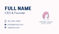 Pretty Woman Hair Salon Business Card Design