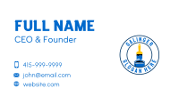 Blue Painting Brush Business Card Image Preview