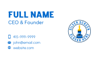 Blue Painting Brush Business Card Image Preview