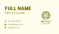 Feminine Golden Beauty Business Card Design