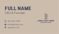 Angry Bear Mascot Business Card Image Preview