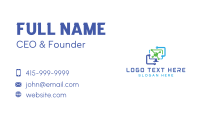 Tech Computer Programming Business Card Preview