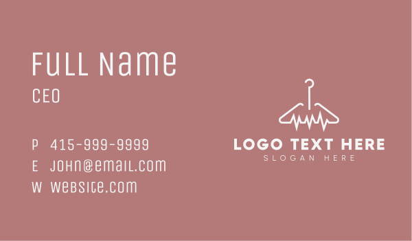 Apparel Pulse Hanger Business Card Design Image Preview