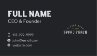 Vintage Calligraphy Wordmark Business Card Image Preview