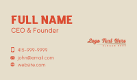 Retro Script Enterprise Business Card Image Preview