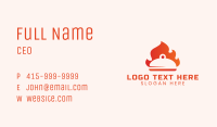 Gradient Flame Cloche Business Card Image Preview