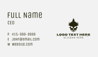 Black Punk Skull Business Card Image Preview