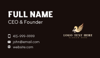 Luxury Wing Horse Pegasus Business Card Design