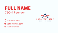 American Eagle Bird Letter A  Business Card Image Preview