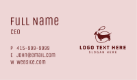 Daschund Dog Leash Business Card Image Preview
