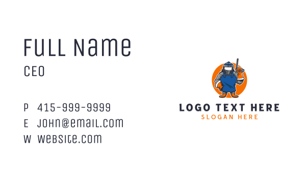 Handyman Welder Repair Business Card Design Image Preview