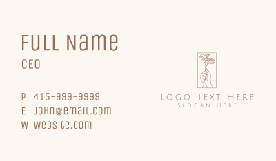 Florist Flower Hand Business Card Image Preview