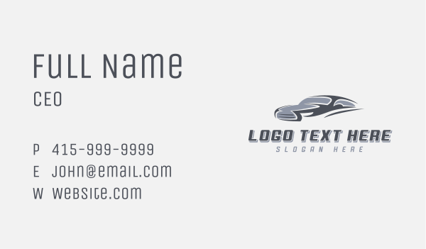 Automobile Car Detailing Business Card Design Image Preview